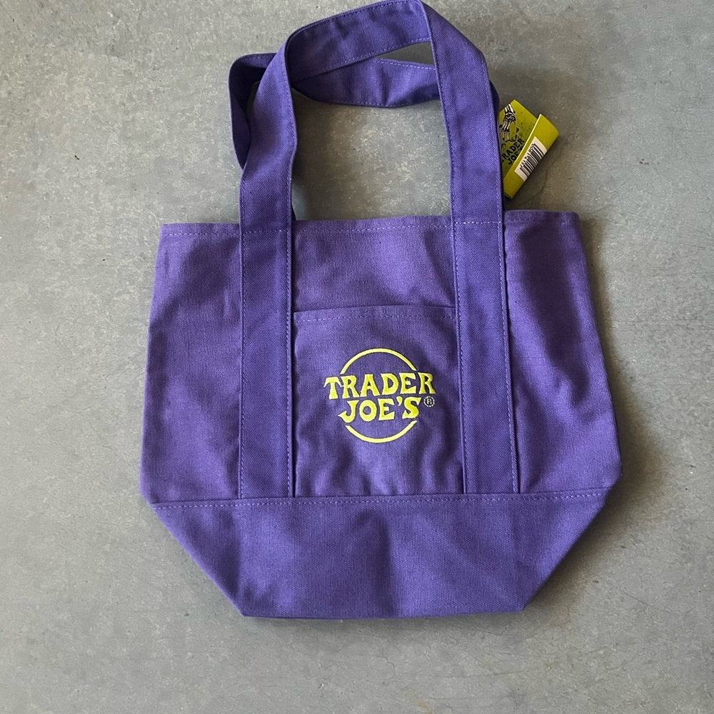 Trader Joe's Purple Mini Tote Bag